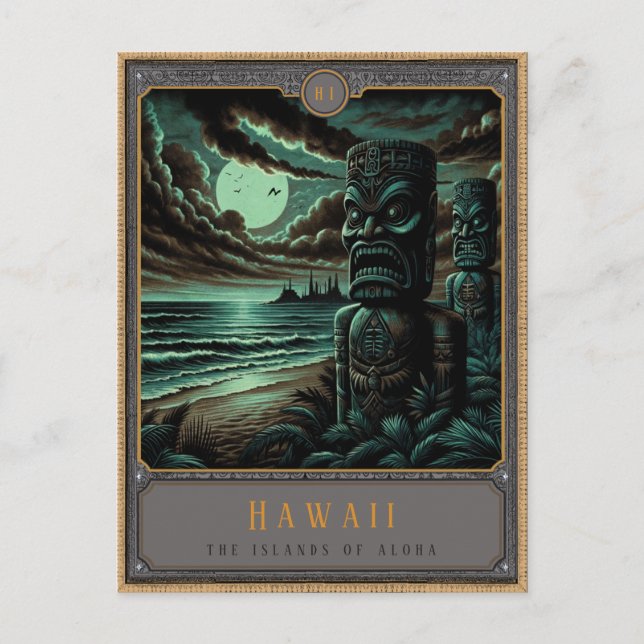 Hawaii | Gothic Art Postcard (Front)