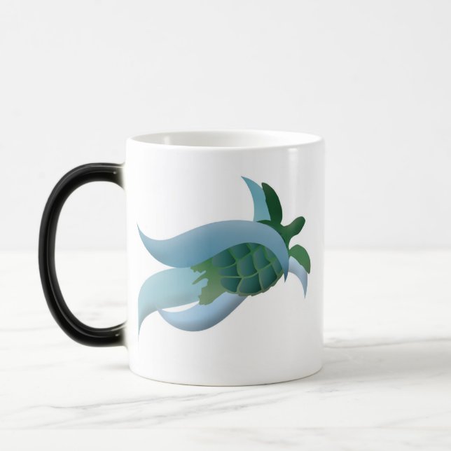 Hawaii Green Sea Turtle Magic Mug (Left)