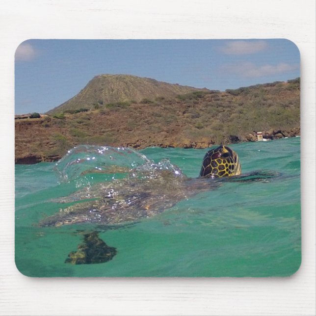 Hawaii Green Sea Turtle Mouse Mat (Front)