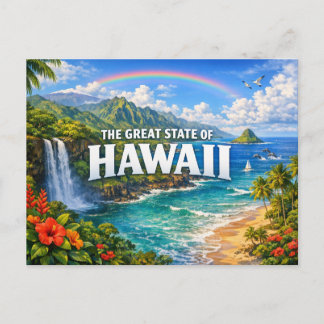Hawaii Greetings From Postcard