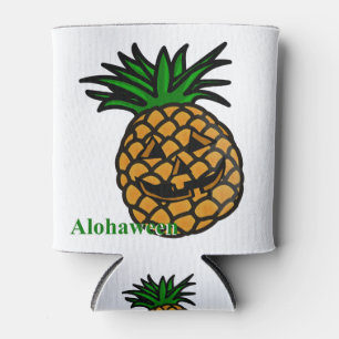 hawaii halloween pineapple alohaween can cooler