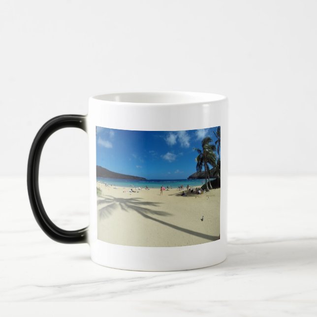 Hawaii Hanauma Bay Beach Magic Mug (Left)