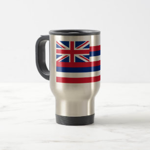 Hawaii, Hawaiian Aloha Paradise State Flag Travel Mug
