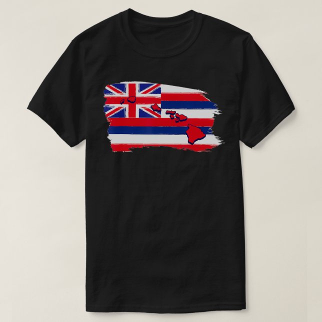 Hawaii Hawaiian Flag Beach Aloha Summer Vacation S T-Shirt (Design Front)