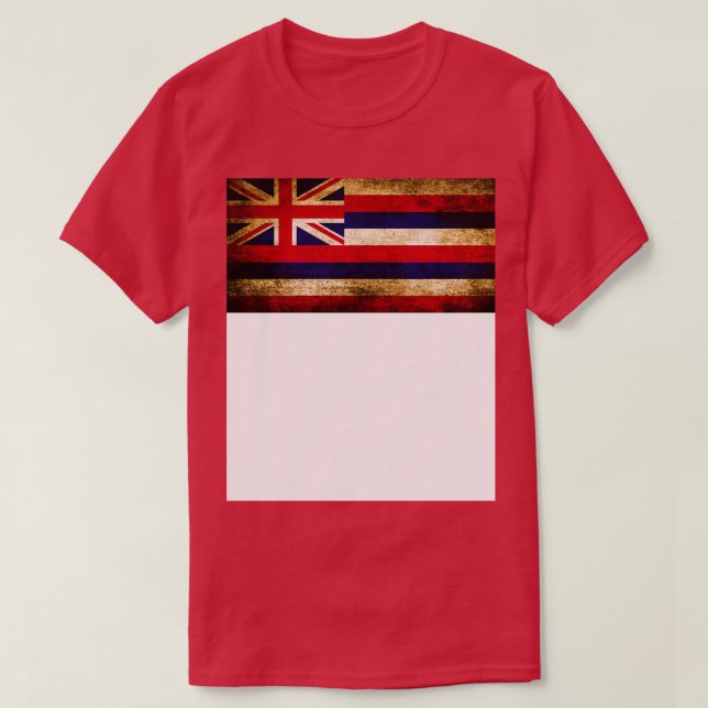 Hawaii Hawaiian Flag Vintage Rustic T-Shirt (Design Front)