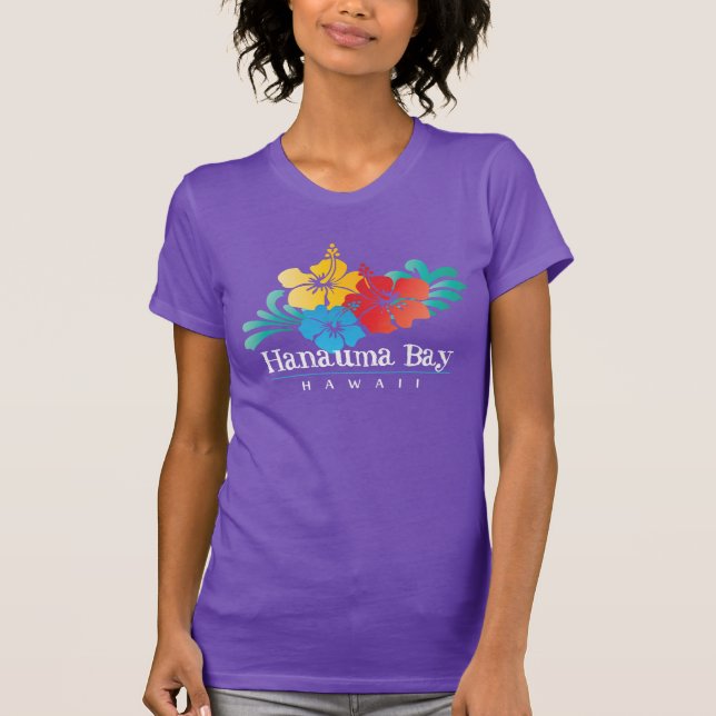 Hawaii Hibiscus Flowers T-Shirt (Front)