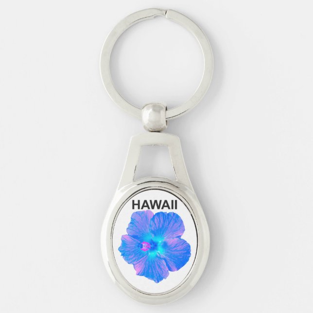 Hawaii Hibiscus Key Ring (Front)