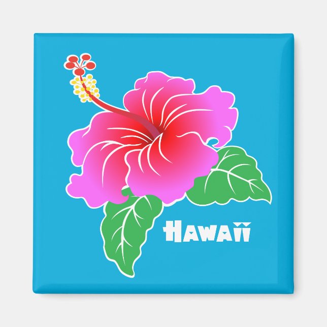 Hawaii Hibiscus Magnet (Front)