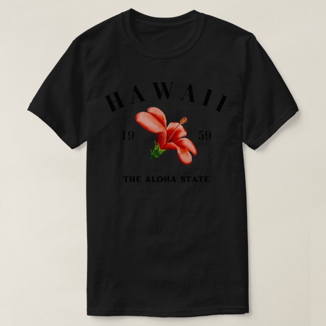 Hawaii Hibiscus T-Shirt (Design Front)