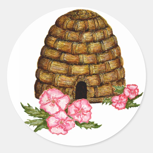 hawaii hive classic round sticker (Front)