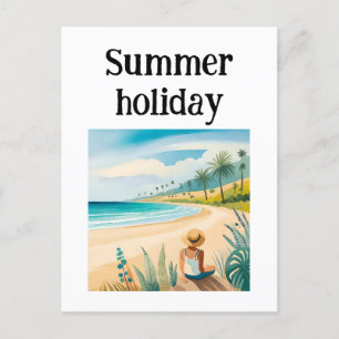 Hawaii holiday postcard