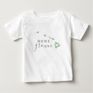 Hawaii Home Grown   Editable Colours State Map Baby T-Shirt