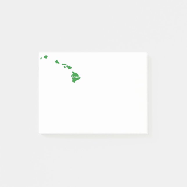 Hawaii HOME state Post-it Notes (Front)