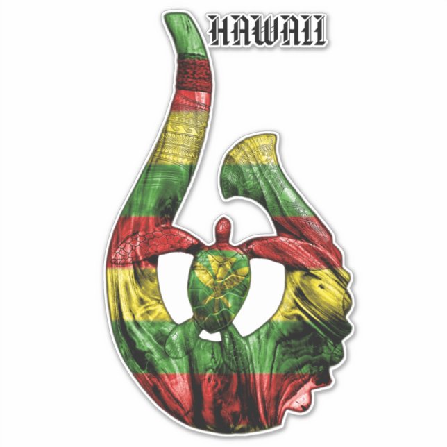 Hawaii Honu Tribal Hook Kanaka Maoli (Front)