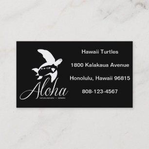Hawaii Honu Turtle Business Card