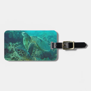 Hawaii Honu Turtles Luggage Tag