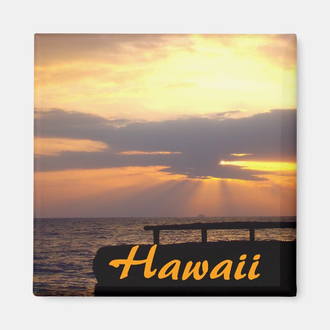 Hawaii Horizon Sunset Magnet (Front)
