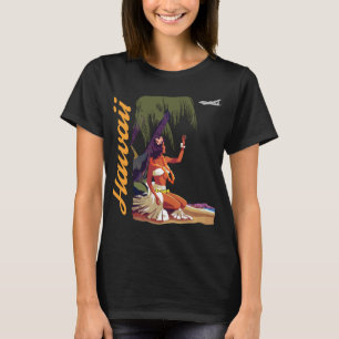 Hawaii Hula Dancer Tropical Travel T-Shirt