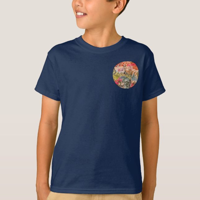 Hawaii Hula Travel Flower Vintage T-Shirt (Front)