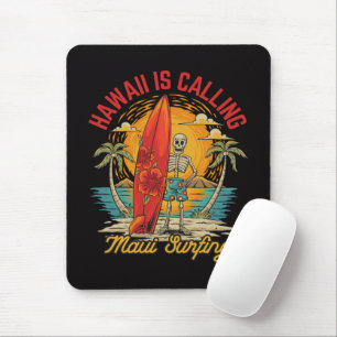 Hawaii Is Calling Maui Surfing Island Vibes Mouse Mat