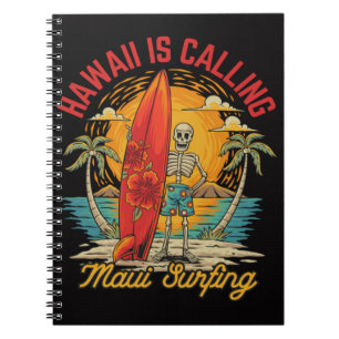 Hawaii Is Calling Maui Surfing Island Vibes Notebook