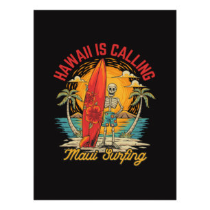 Hawaii Is Calling Maui Surfing Island Vibes Photo Print