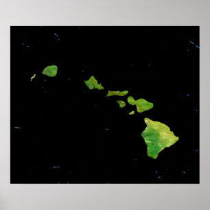 Hawaii Island Chain Poster