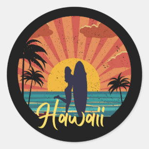 Hawaii Island Classic Round Sticker