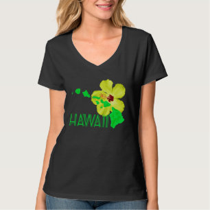 Hawaii Island Hibiscus Flower T-Shirt