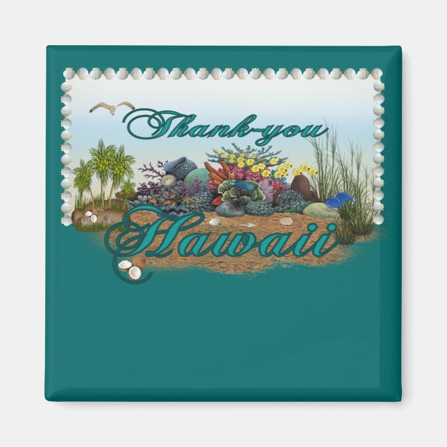 Hawaii island magnet (Front)