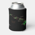 Hawaii island map bottle wrap