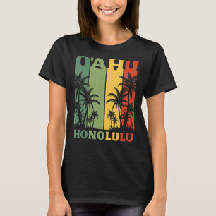 Hawaii  Island Palms Oahu Honolulu Hawaiian T-Shirt