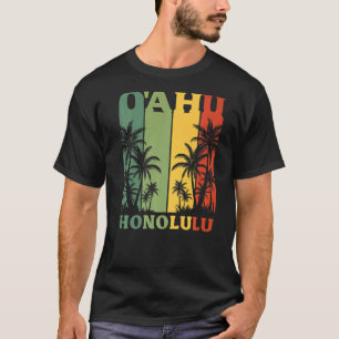 Hawaii Island Palms Oahu Honolulu Hawaiian T-Shirt