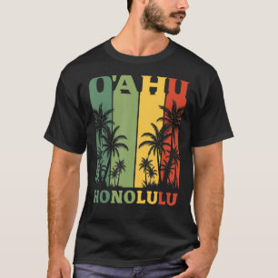 Hawaii  Island Palms Oahu Honolulu Hawaiian T-Shirt