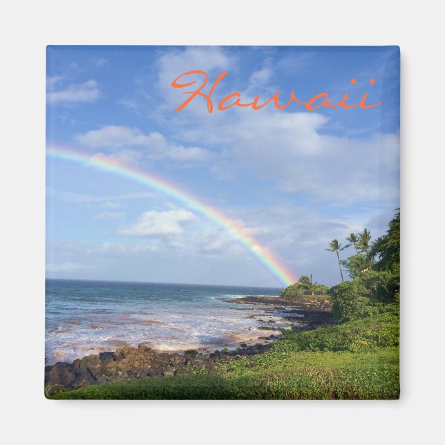 Hawaii Island Rainbow Magnet (Front)