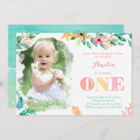Hawaii Islands 1st Birthday Party for Girl
