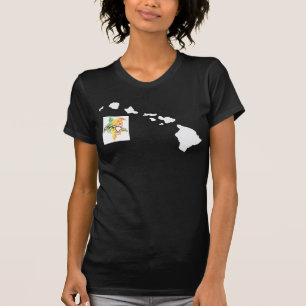 Hawaii Islands and Turtle T-Shirt