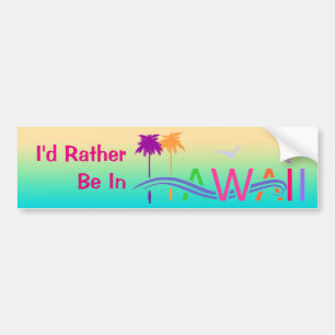 Hawaii Islands Bumper Sticker