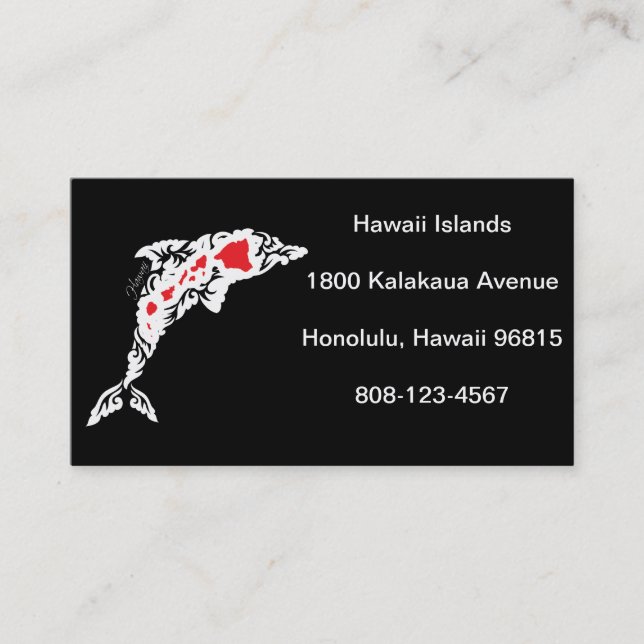 Hawaii Islands Business Card (Front)