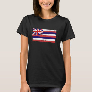 Hawaii Islands Distressed Flag Aloha State Honolul T-Shirt