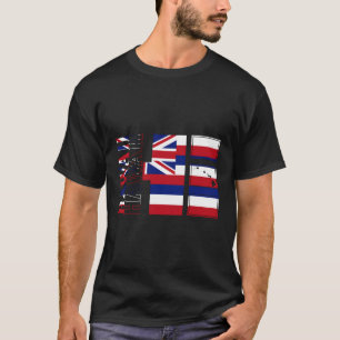 Hawaii Islands Hawaii Flag Map Hawaii State Vacati T-Shirt