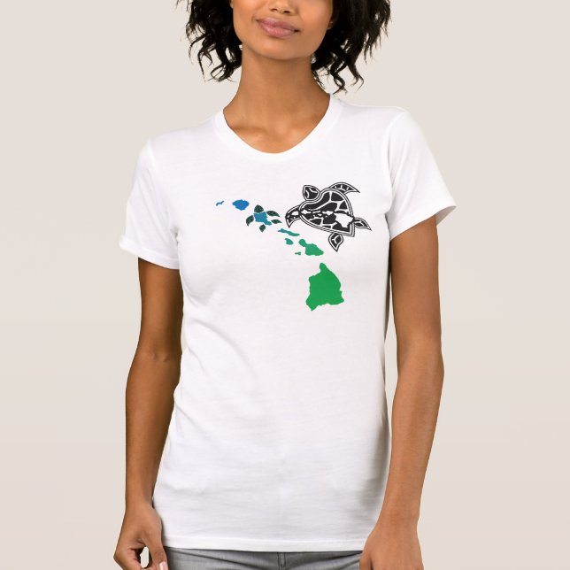 Hawaii Islands - Hawaii Turtle T-Shirt (Front)