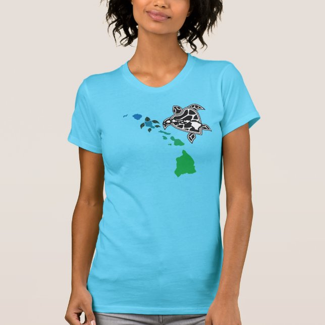 Hawaii Islands - Hawaii Turtle T-Shirt (Front)