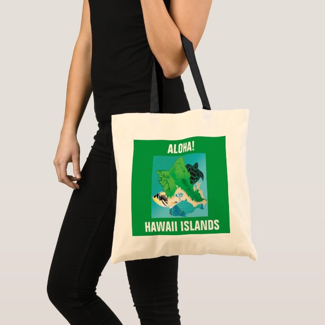 Hawaii Islands Oahu Tote Bag (Front (Product))