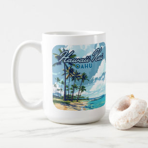 Hawaii Kai Honolulu Oahu Hawaii Retro Coffee Mug