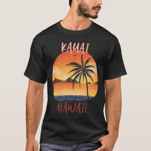 Hawaii Kauai Family Vacation Palm trees Ocean Sun T-Shirt