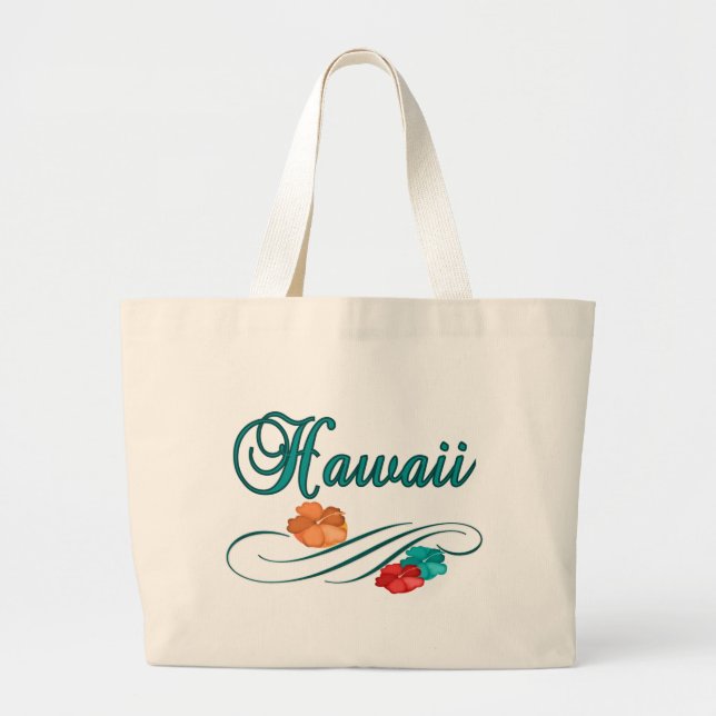 Hawaii Large Tote Bag (Front)