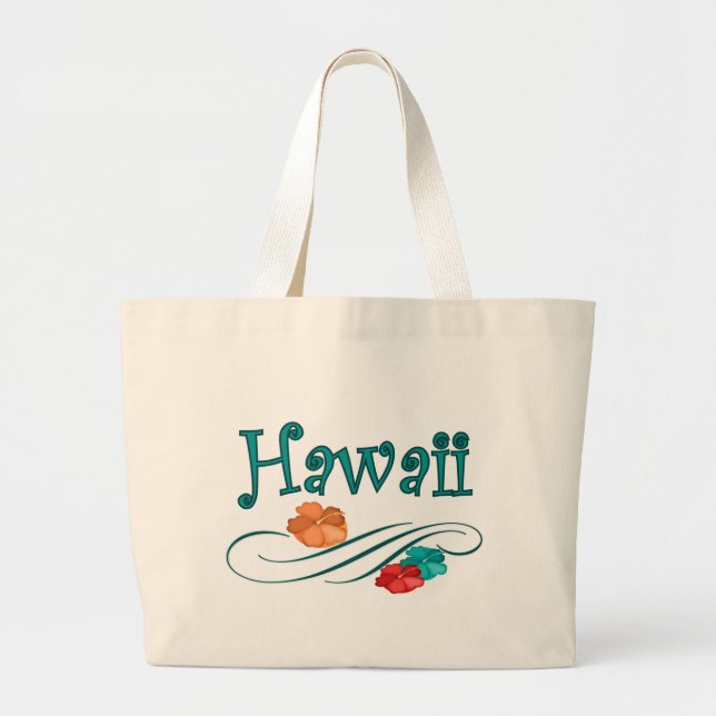 Hawaii Large Tote Bag (Front)