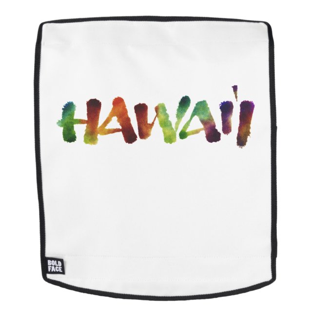 Hawai'i - Lettering Calligraphy  - Aloha Hawaii Backpack (Removable Face)