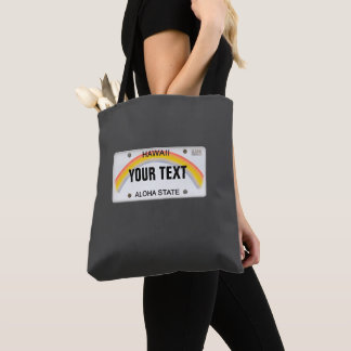 Hawaii License Plate (customisable) Tote Bag